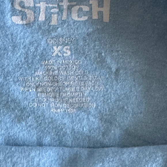 Disney Blue Stitch Crop Top - Picture 2 of 4